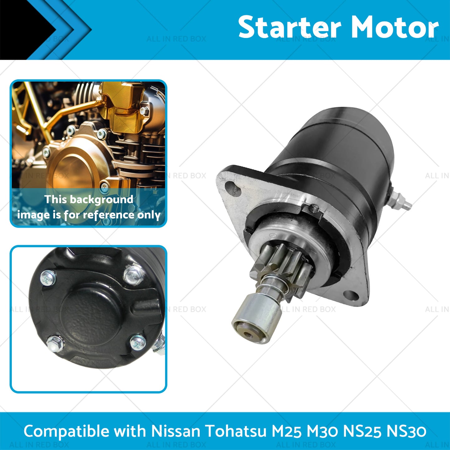 {{ Starter Motor Suitable for Nissan Tohatsu M25 M30 NS30 NS25 2-Stroke 1992-2005 }} - Buy Car Parts Online at {{ Kaka Auto Parts }}.