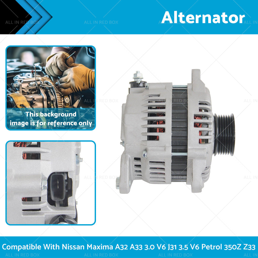 Alternator Suitable For Nissan Maxima A32 A33 J31 V6 VQ30DE 3. 0 350Z Z33 93-09