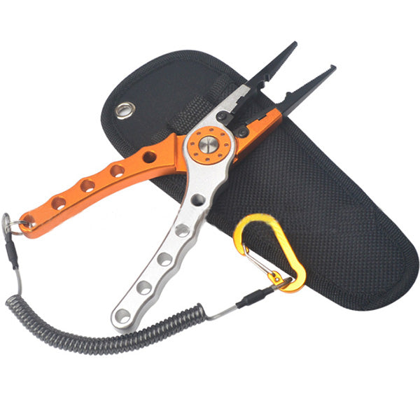 7. 9 Aluminium Fishing Pliers Hook Remover Line Cutting Mono Braid Fish Grip