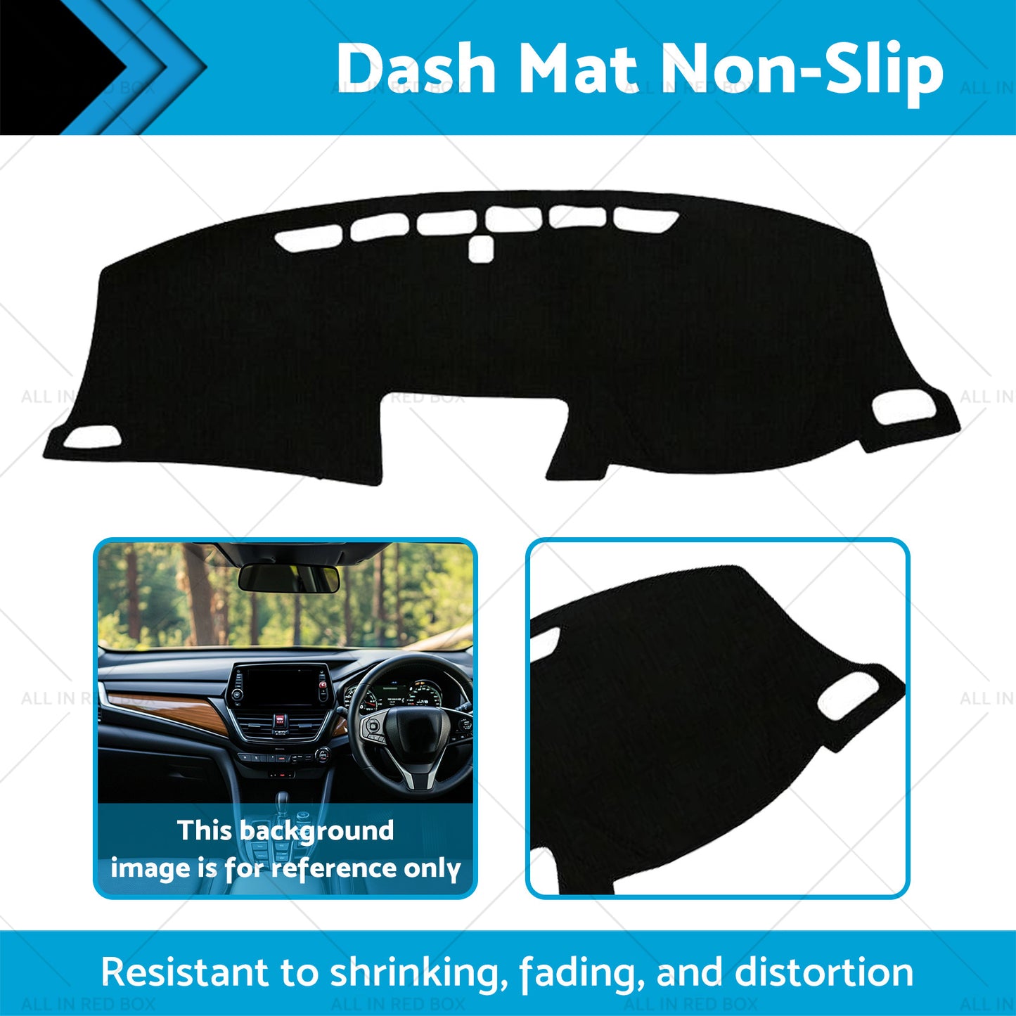 {{ Non-Slip Dash Mat Dashboard Cover Suitable For Honda CRV CR-V RM 2012-2017 Black }} - Buy Car Parts Online at {{ Kaka Auto Parts }}.