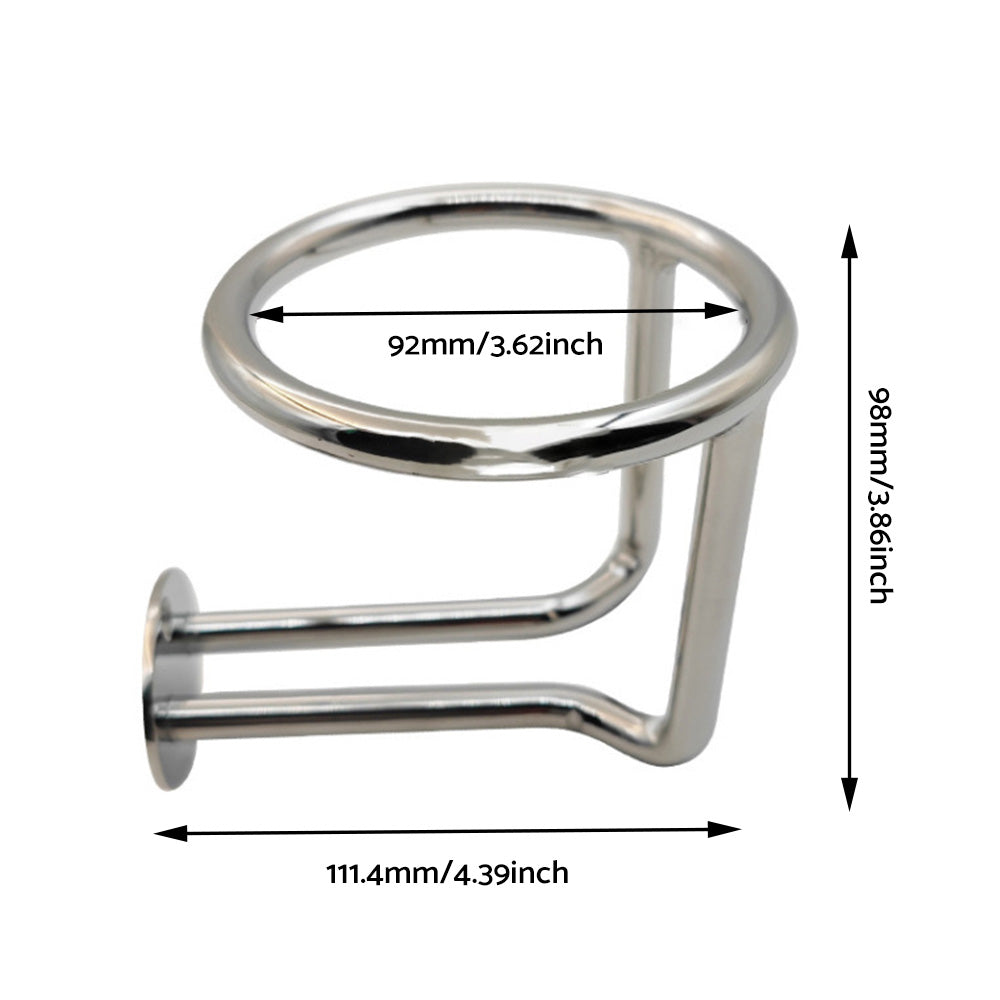 2X Marine Stainless Steel Ring Drink Cup Holder for Car Boat Yacht Truck RV