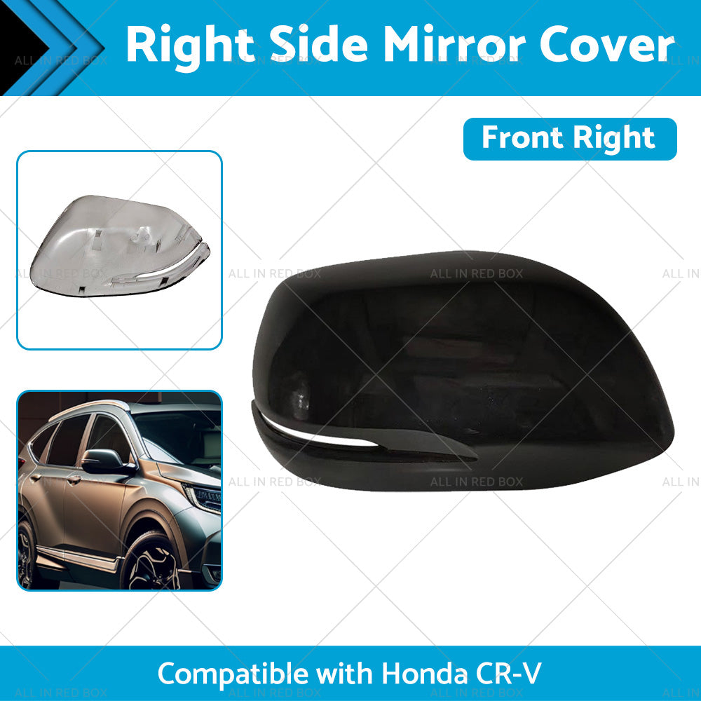 {{ RH Mirror Cover Housing Cap Suitable for Honda CR-V 12- NH731P Crystal Black }} - Buy Car Parts Online at {{ Kaka Auto Parts }}.