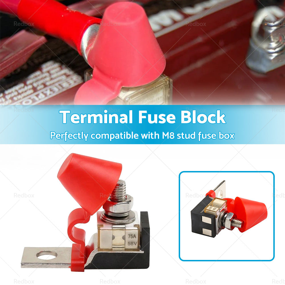 {{ M8 TERMINAL FUSE BLOCK STUD 8mm 75A 58V waterproof fuse box with cooling holes }} - Buy Car Parts Online at {{ Kaka Auto Parts }}.