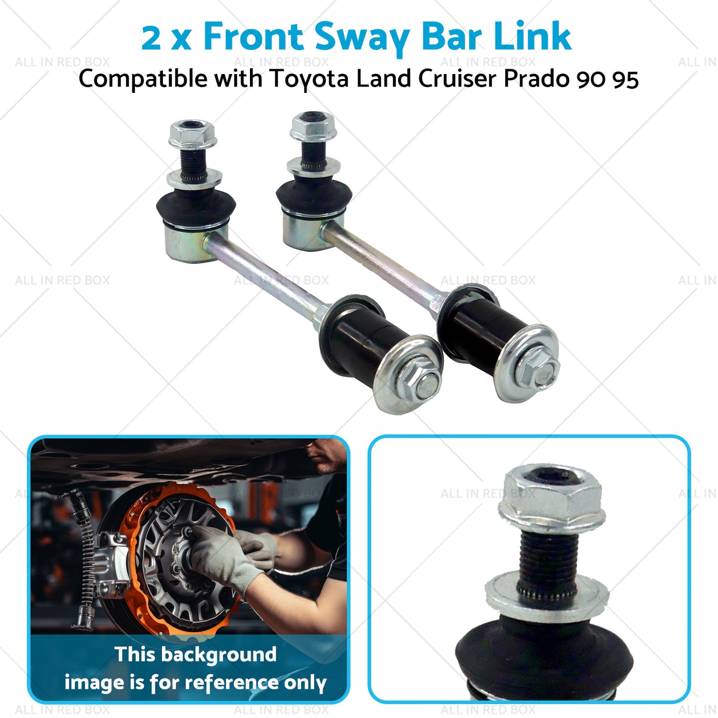 {{ 2PCS Front Sway Bar Link Kit Suitable For Toyota Land Cruiser Prado 90 95 96-02 }} - Buy Car Parts Online at {{ Kaka Auto Parts }}.