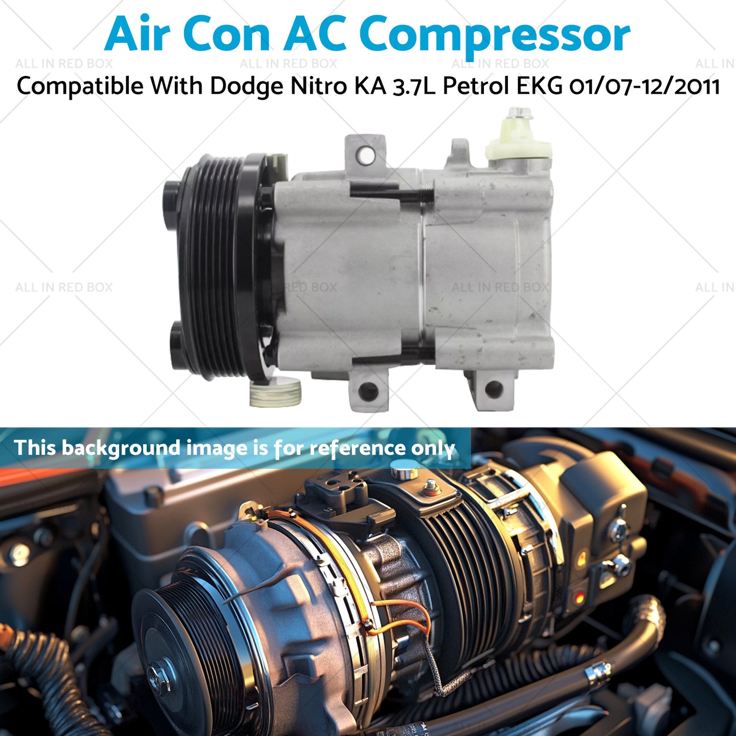 {{ Air Con AC Compressor Suitable for Dodge Nitro KA 3.7L Petrol EKG 01/07-12/2011 }} - Buy Car Parts Online at {{ Kaka Auto Parts }}.