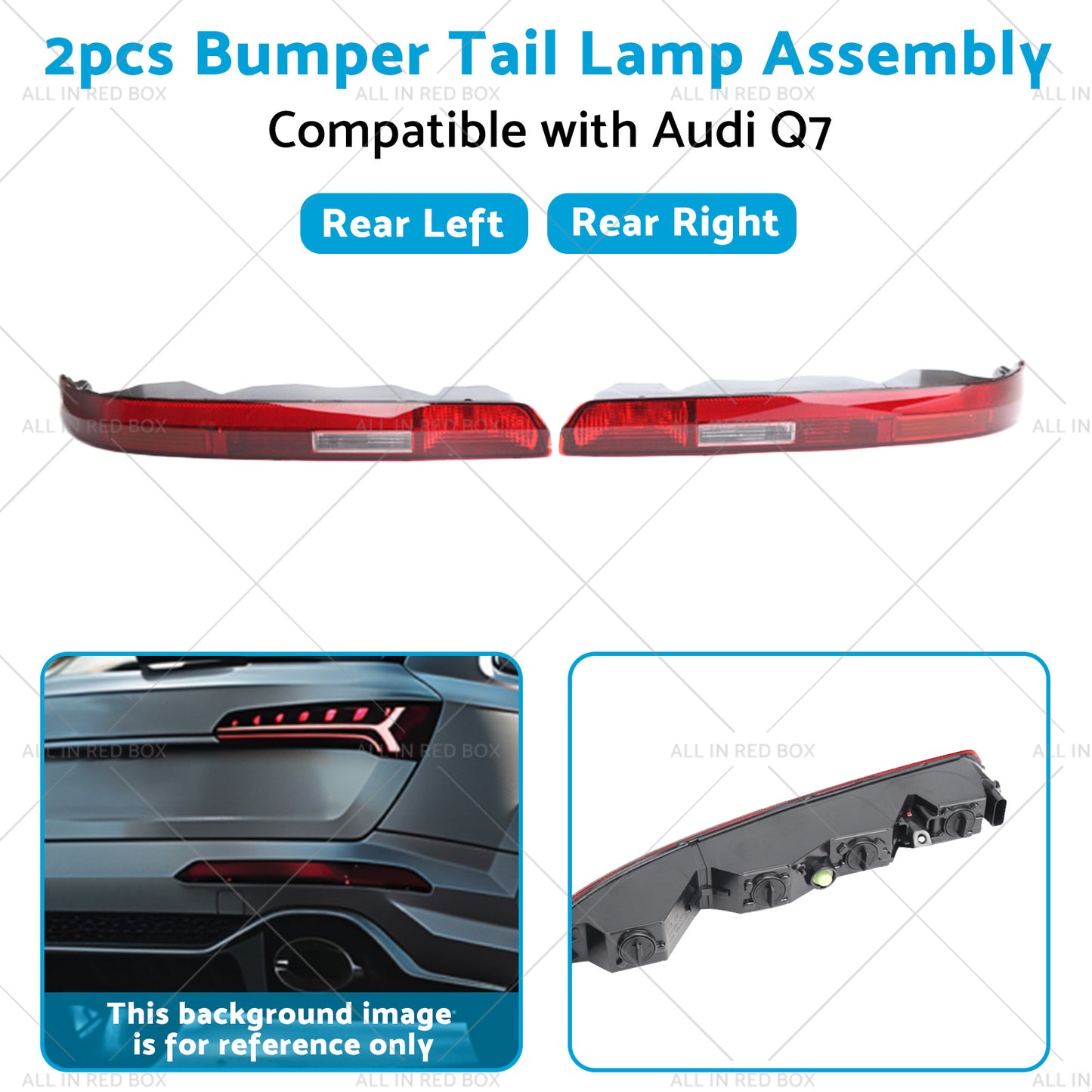 {{ Rear LR Bumper Tail Light Lamp Assembly 4M0945096 Suitable For Audi Q7 16-23 }} - Buy Car Parts Online at {{ Kaka Auto Parts }}.
