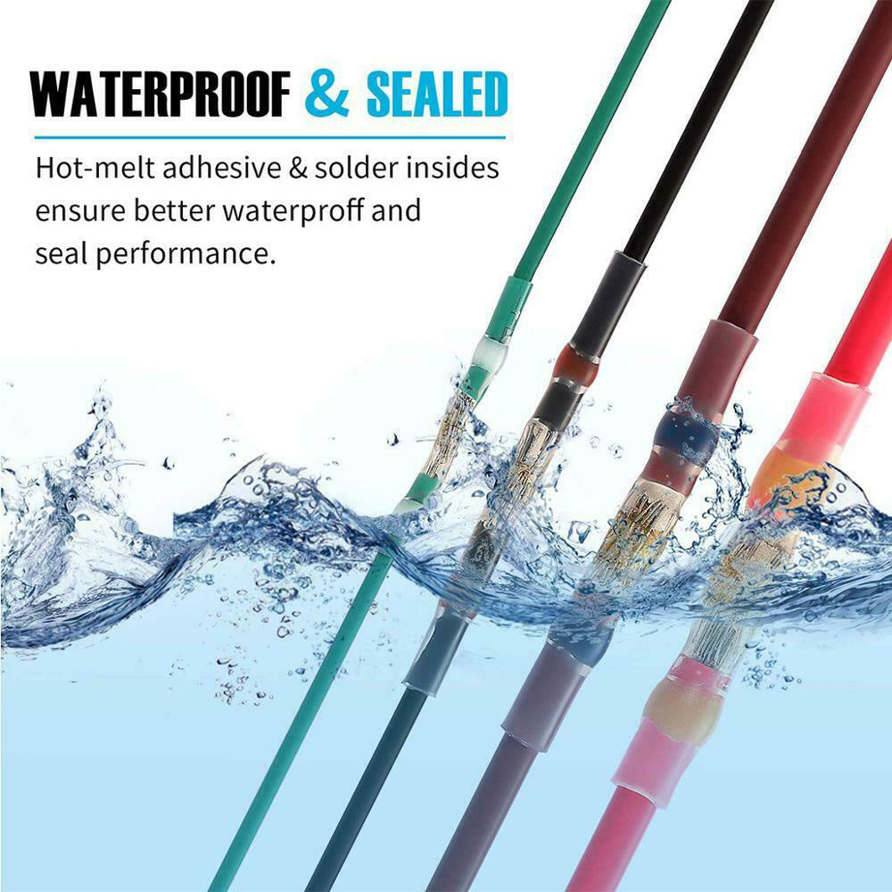 {{ Solder Seal Sleeve Heat Shrink Butt Wire Connectors Terminals Waterproof }} - Buy Car Parts Online at {{ Kaka Auto Parts }}.