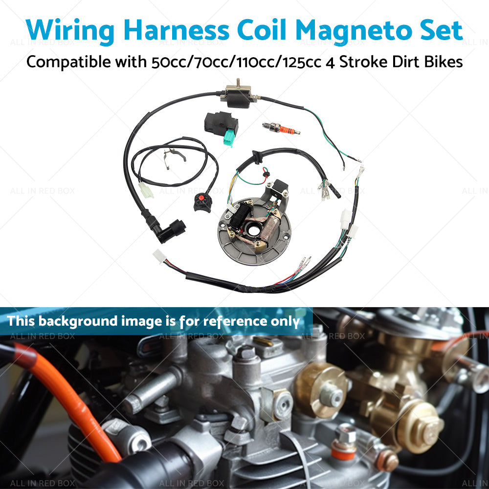 {{ 50cc 125cc Wire Harness Wiring Coil Magneto for Dirt Pit Trail Bike }} - Buy Car Parts Online at {{ Kaka Auto Parts }}.