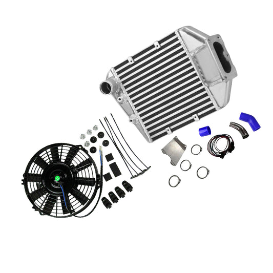 Intercooler Kit With Fan Suitable For Toyota Landcruiser 80 / 100 / 105 Series 1HZ 4.2L