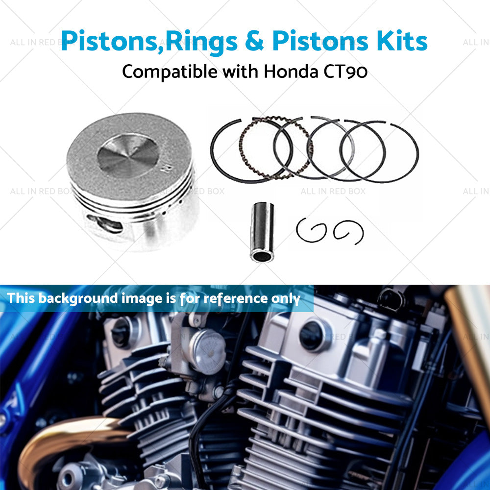 {{ Suitable for Honda CT90 66-79 STD Piston Kit 47mm Rings Pin Clips }} - Buy Car Parts Online at {{ Kaka Auto Parts }}.