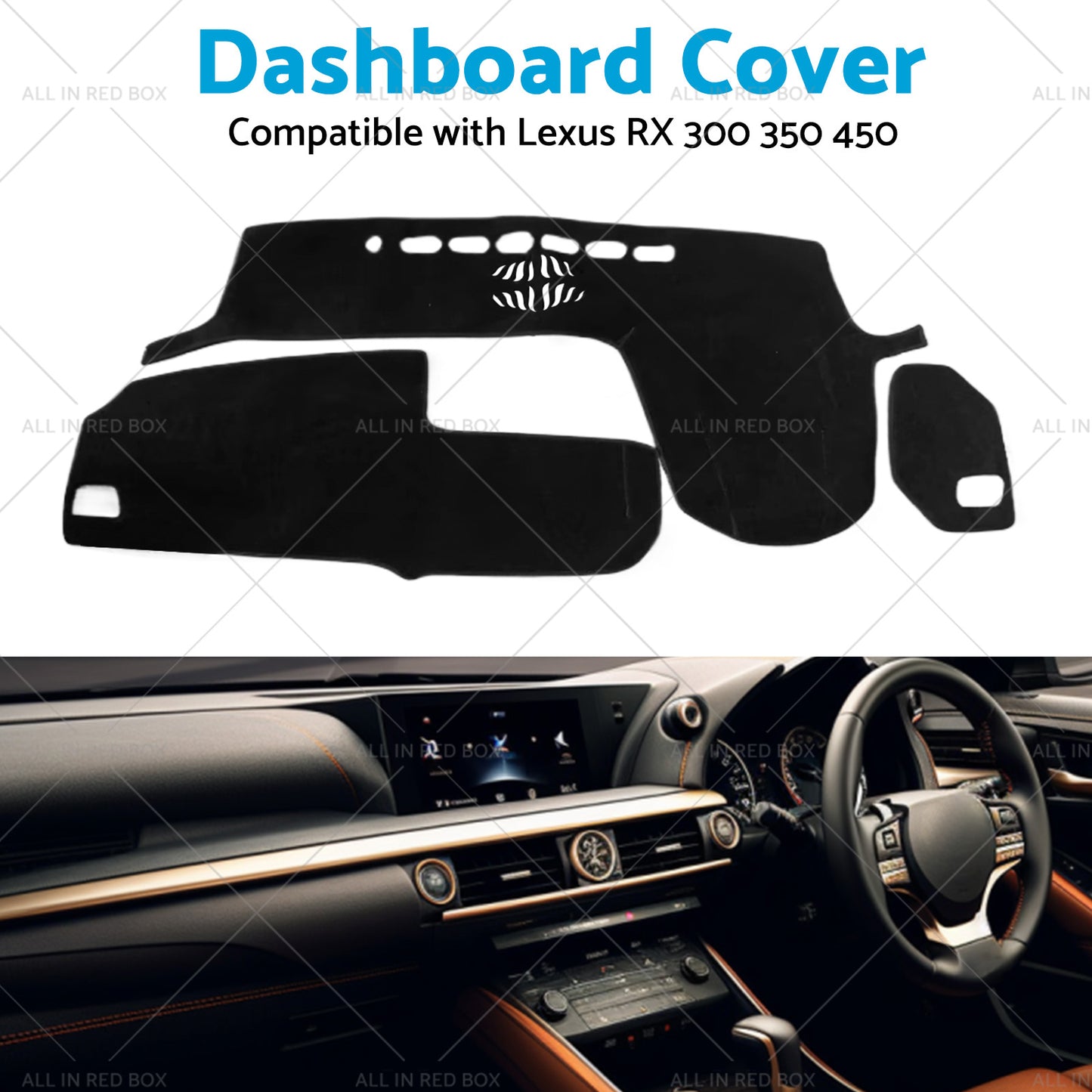 {{ Dash Mat Carpet Suitable for Lexus RX 2016-2019 300 350 450 Dashboard Cover }} - Buy Car Parts Online at {{ Kaka Auto Parts }}.