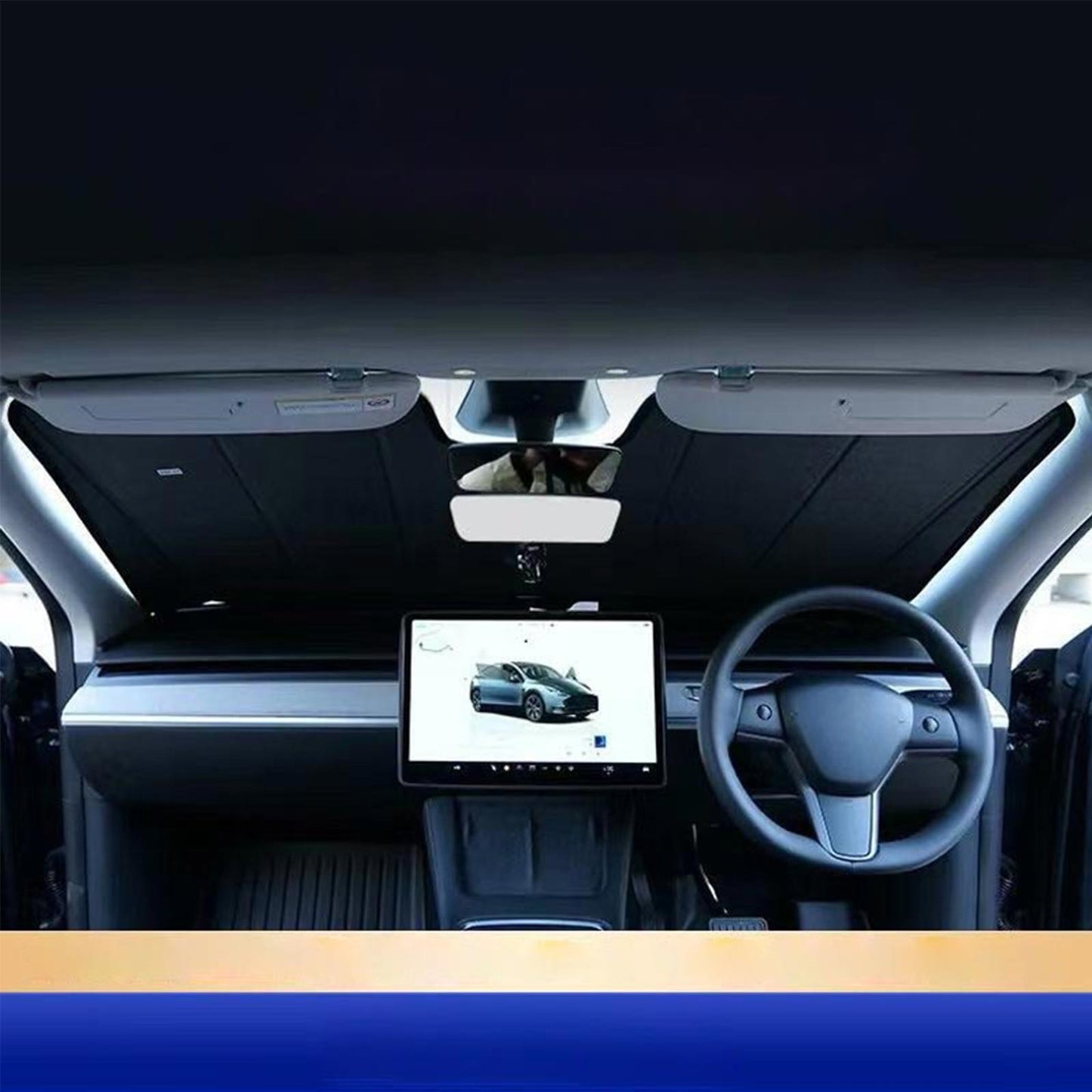 1x Front Windscreen Sun Shade Suitable For Mercedes-Benz V-Class/Vito/EQV 3rd Gen