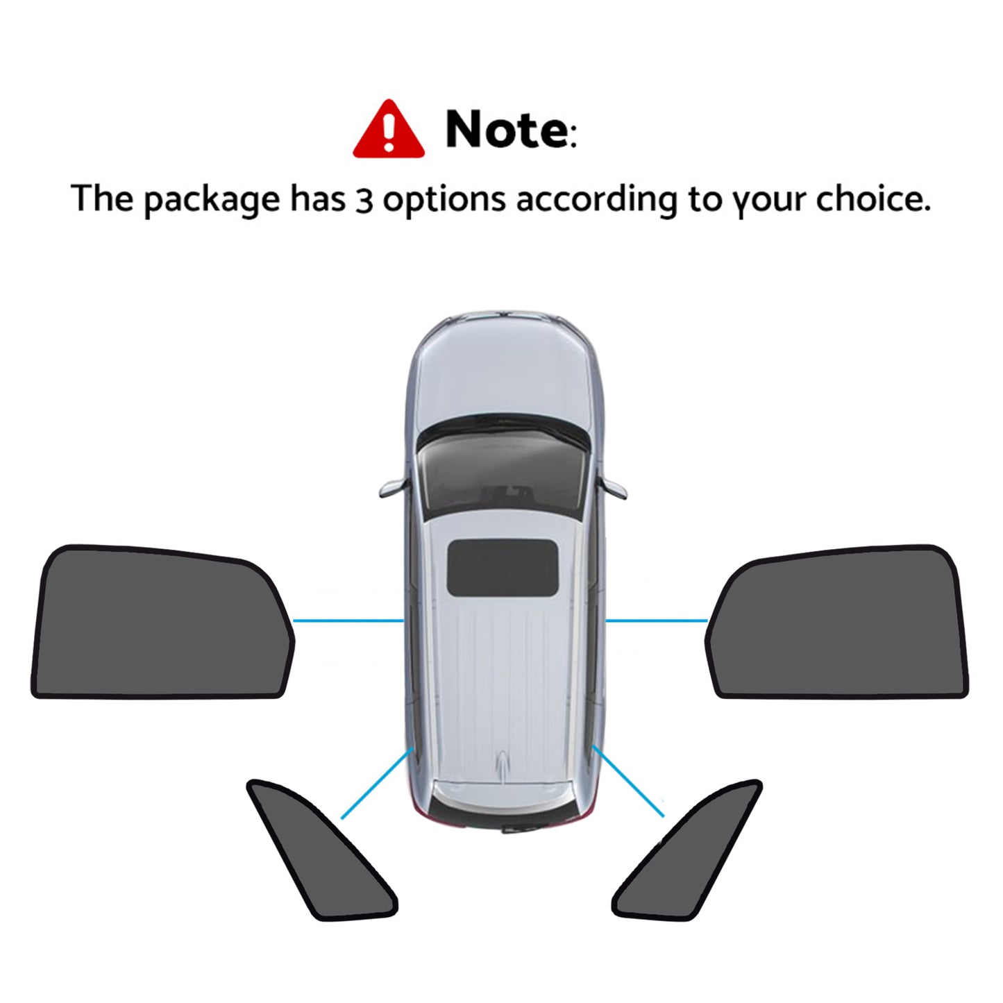 Magnetic Mesh Sun Blind Shades Suitable for Audi Q3 RS Q3 2019-2025