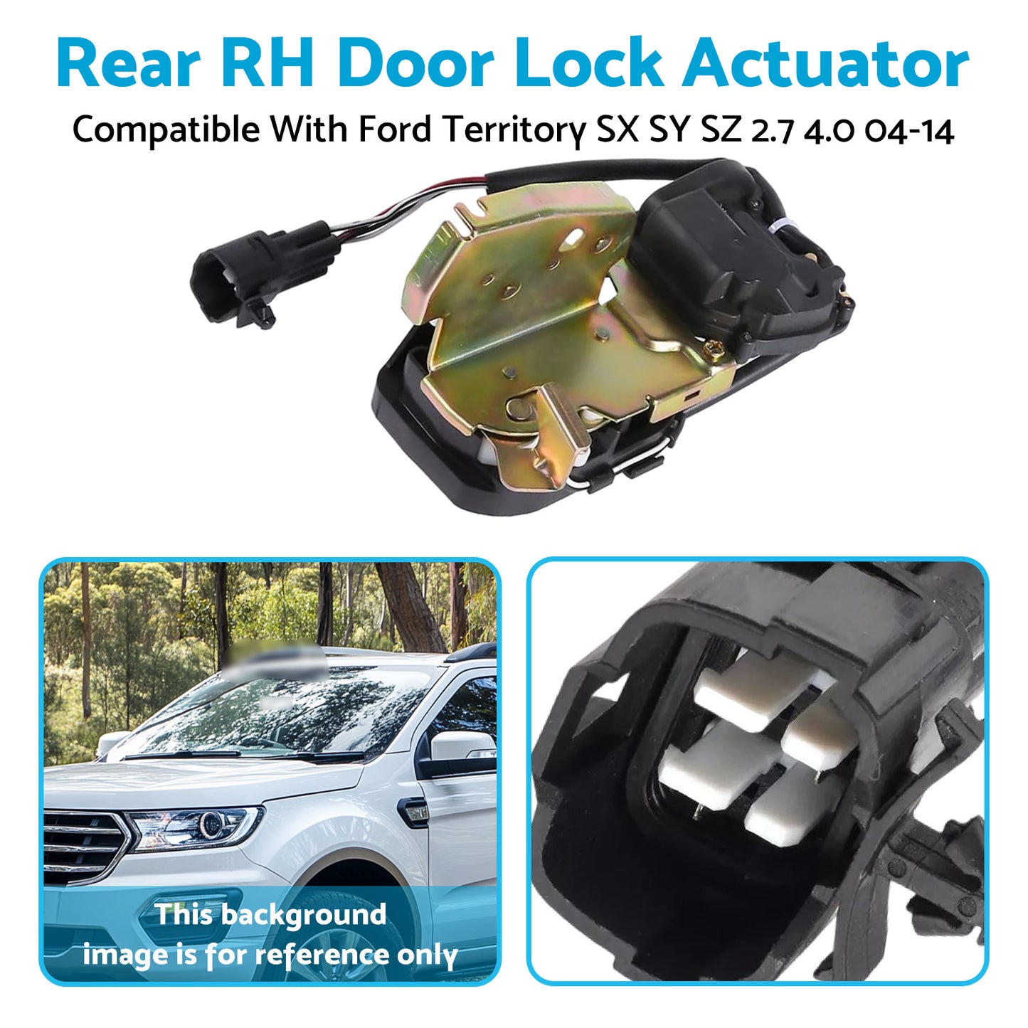 {{ Door Lock Actuator Rear Right Suitable For Ford Territory SX SY SZ 2.7 4.0 04-14 }} - Buy Car Parts Online at {{ Kaka Auto Parts }}.