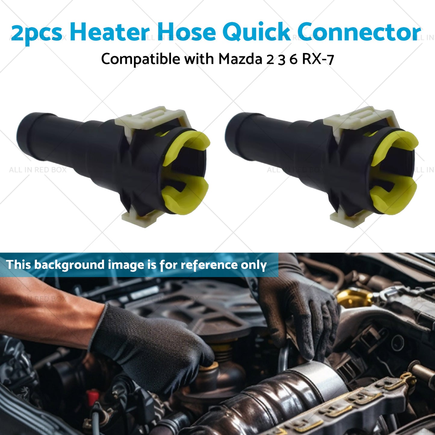 {{ 2x Heater Hose Quick Connector Suitable for Mazda MX-3 MX-6 RX-7 Protege MPV }} - Buy Car Parts Online at {{ Kaka Auto Parts }}.