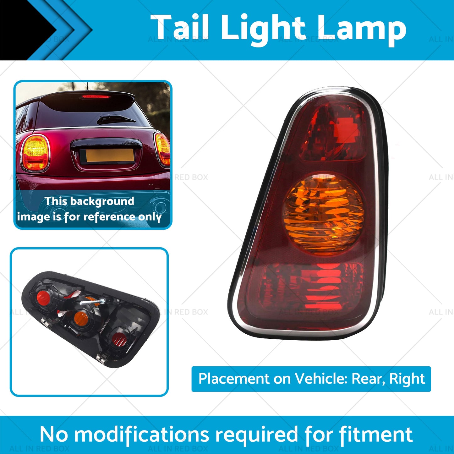 {{ Right Hand Tail Light Lamp Suitable For Mini Cooper Hatch R50 Hatchback 01-04 }} - Buy Car Parts Online at {{ Kaka Auto Parts }}.