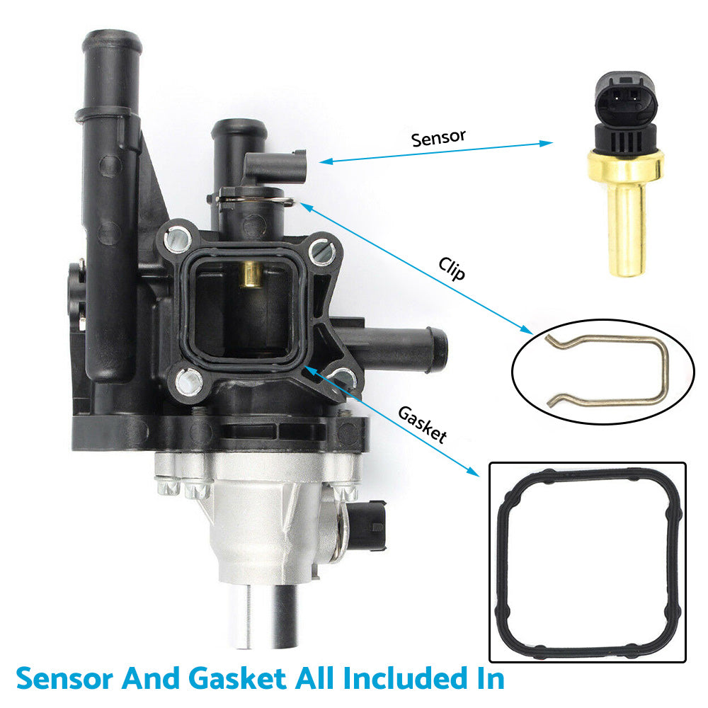 {{ Thermostat and Housing with Hose Pipe Suitable For Holden JG JH Cruze 1. 8L Trax TM }} - Buy Car Parts Online at {{ Kaka Auto Parts }}.