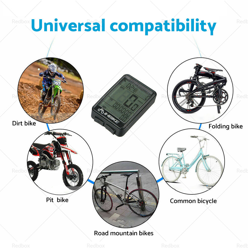 {{ Wireless Cycling Bike Bicycle LCD Cycle Speedometer Computer Odometer Waterproof }} - Buy Car Parts Online at {{ Kaka Auto Parts }}.