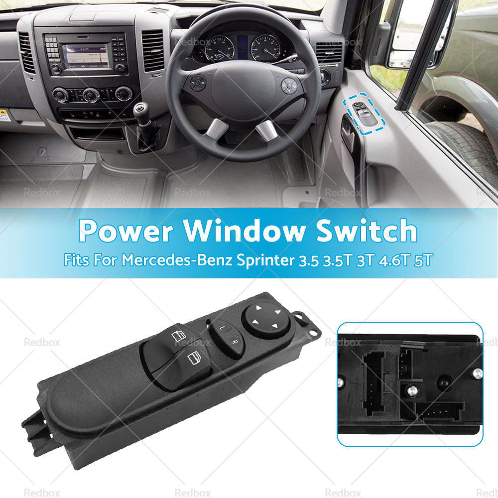 {{ For Mercedes-Benz Sprinter W906 Master Window Switch Control A9065451213 LED }} - Buy Car Parts Online at {{ Kaka Auto Parts }}.