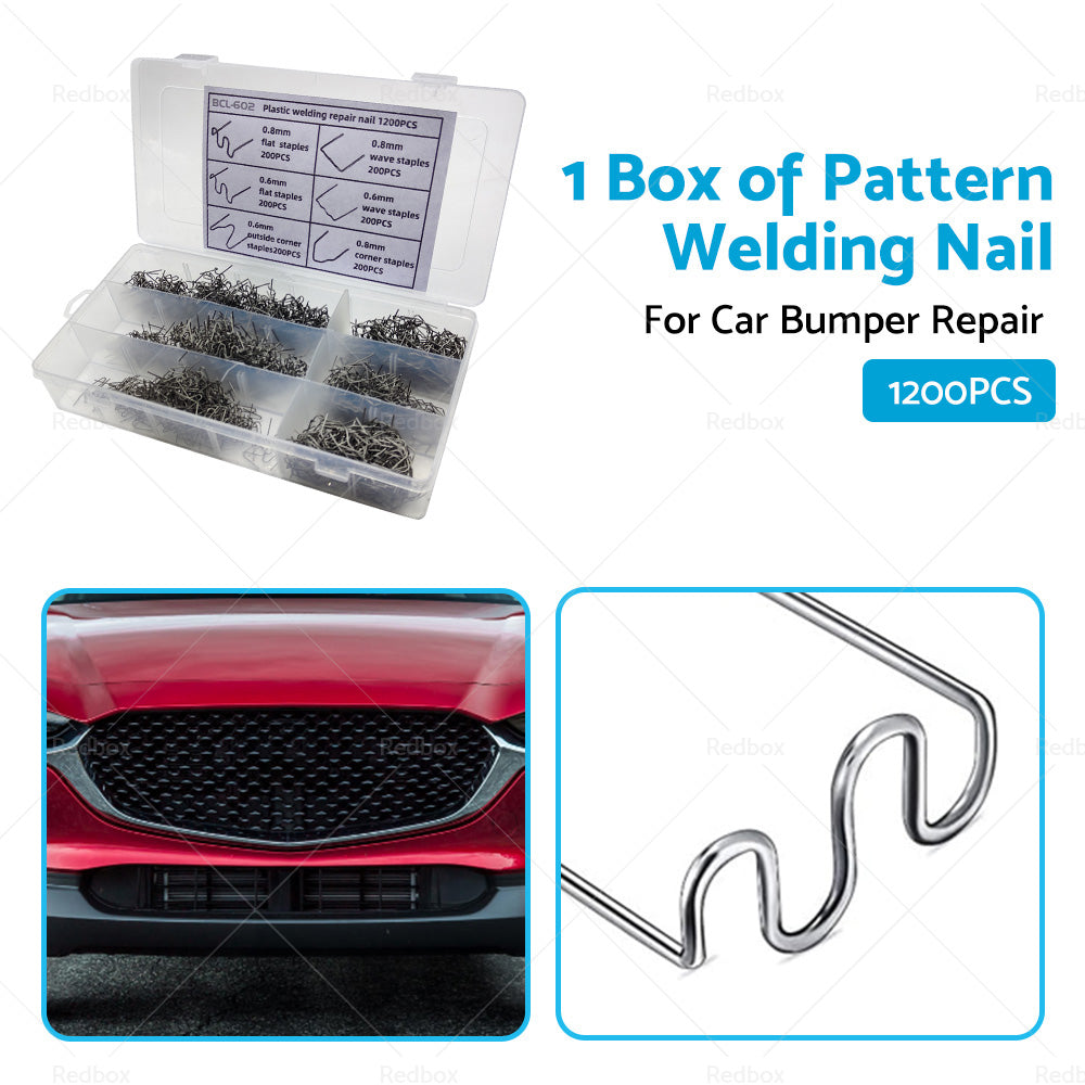 {{ 1200PCS Steel Hot Stapler Staples Repair Tools Kit For Plastic Welder Car Bumper }} - Buy Car Parts Online at {{ Kaka Auto Parts }}.