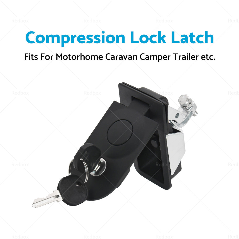 Compression Lock Latch Rounded End Tool Box For Caravan Camper Tradesman Trailer