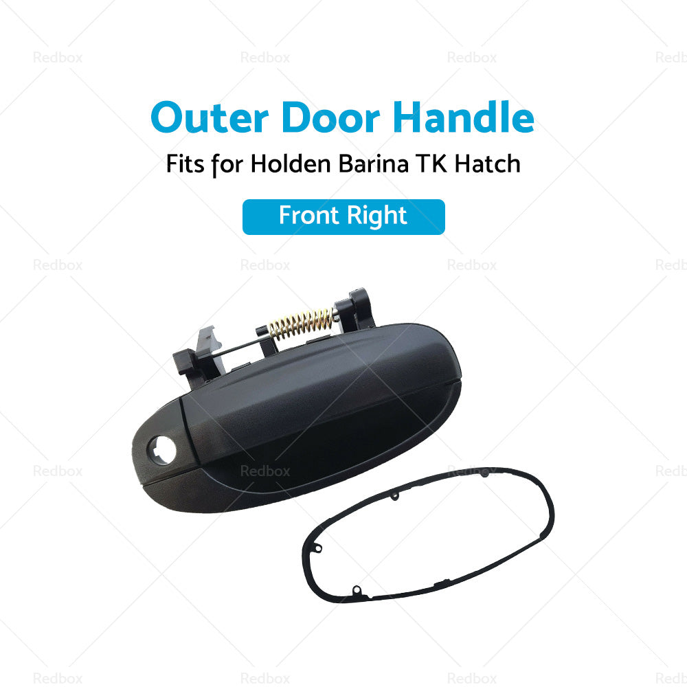 Front Outer RH Right Hand Door Handle Black For Holden Barina TK Hatch 2005~2011