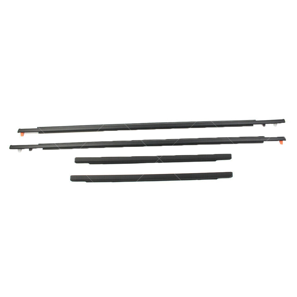 4x Door Auto Window Trim Moulding Belt Weatherstrip For Toyota 07-14 FJ Cruiser
