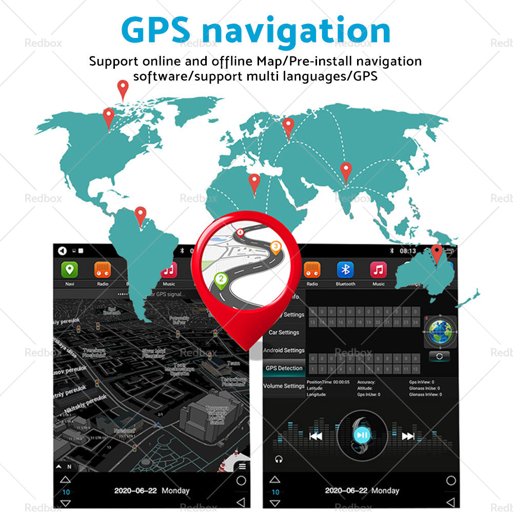 16GB Car Radio Navi GPS BT Android Suitable For Mitsubishi Triton ML MN KA KA