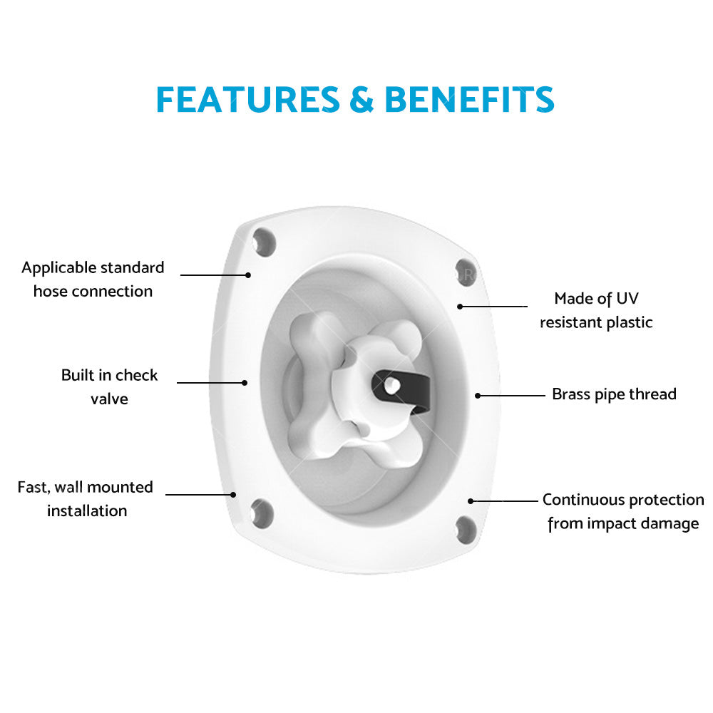 {{ White Water Inlet with Pressure Regulator Filler Entry Fits For Caravan RV Boat }} - Buy Car Parts Online at {{ Kaka Auto Parts }}.
