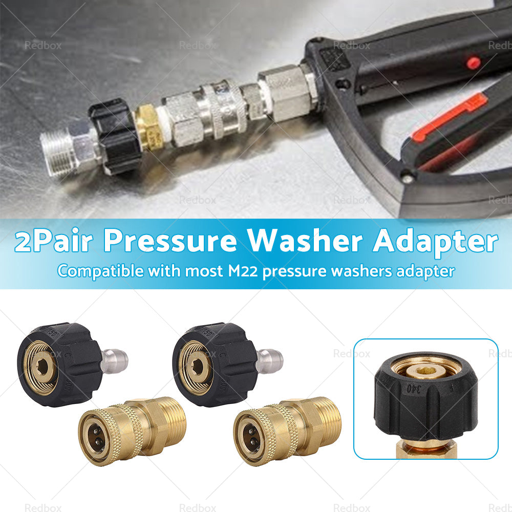 {{ 2 Pair Pressure Washer Adapter 1 4inch Quick Connect Coupler Kit M22-14 Adapter }} - Buy Car Parts Online at {{ Kaka Auto Parts }}.