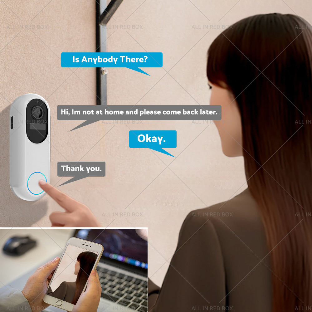 1080P WIFI Doorbell 2. 4G and 5G Wireless Video Intercom Security Door Camera