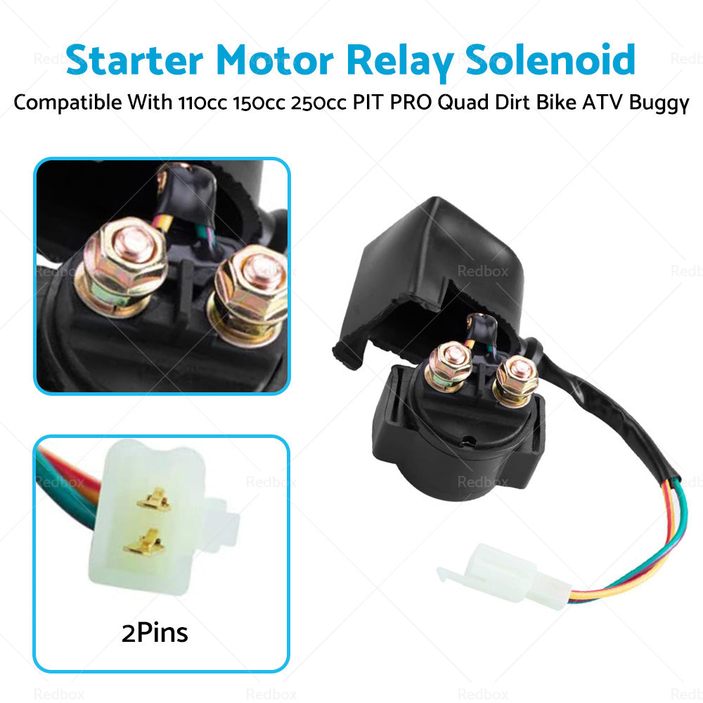 {{ Starter Motor Relay Solenoid 110cc 150cc 250cc PIT PRO Quad Dirt Bike ATV Buggy }} - Buy Car Parts Online at {{ Kaka Auto Parts }}.