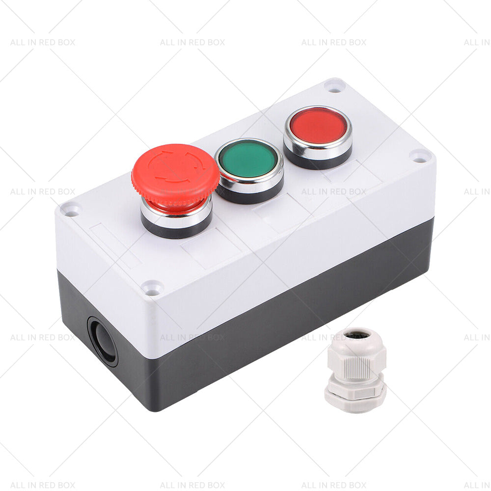 Push Button Switch Box Momentary NO NC Red Green Switches and Emergency Stop