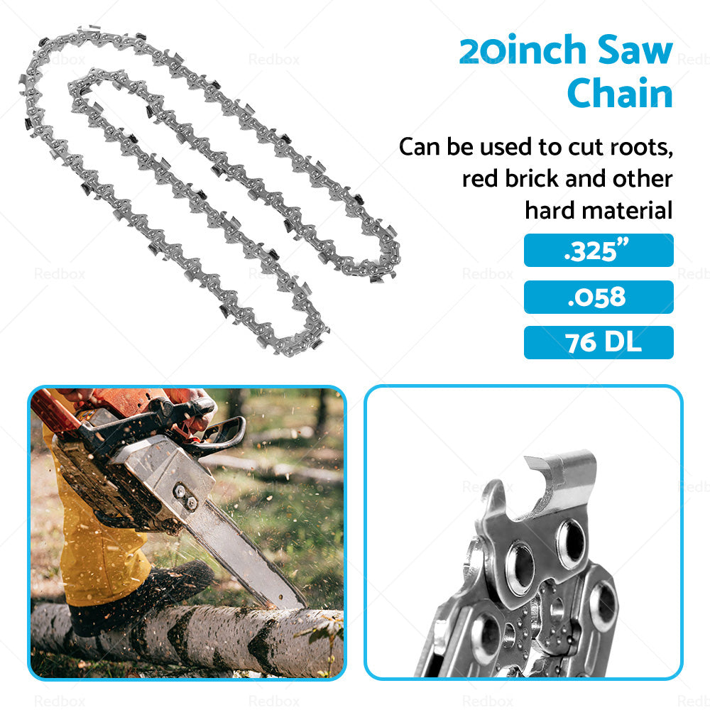 Tungsten Carbide Chain. 325 058 76DL Suitable for SX52 SX62 SX66 52 62 66cc Saw