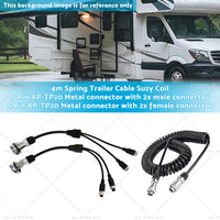 Suitable For Caravan Truck Suzy Coil 2x 5pin Connector 4m to 4pin Towing Spring