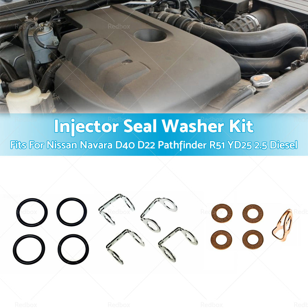 Injector Seal Washer Kit Fits For Nissan Navara D40 D22 Pathfinder R51 YD25 2. 5