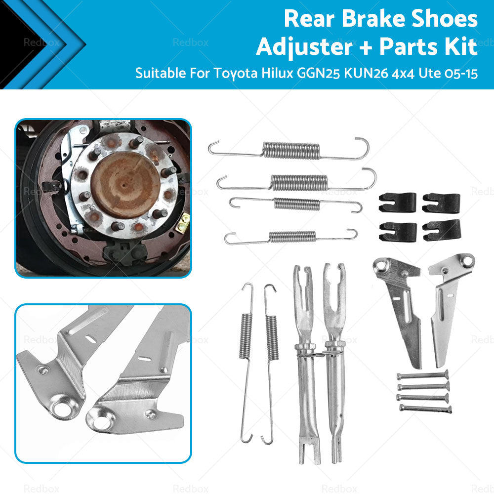 Rear Brake Shoes AdjusterParts Kit Suitable ForToyota Hilux GGN25 KUN26 4x4 Ute