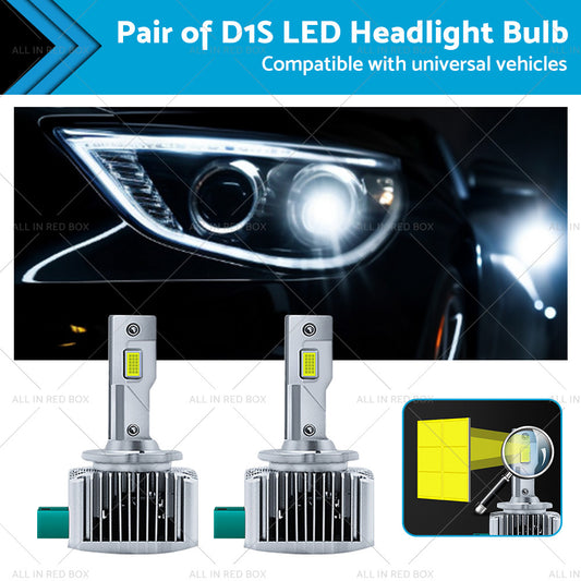 {{ Pair of 6000K For Replace HID Xenon D1S LED Headlight Bulbs Conversion 90W 2pcs }} - Buy Car Parts Online at {{ Kaka Auto Parts }}.