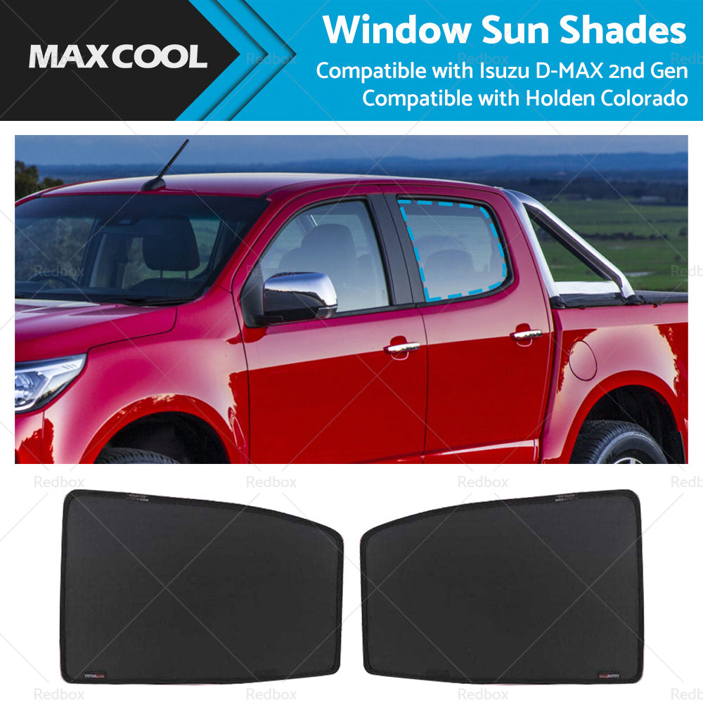 2PCS Rear LH RH Window Sun Shade Suitable  for Holden Colorado RG 2012-2020