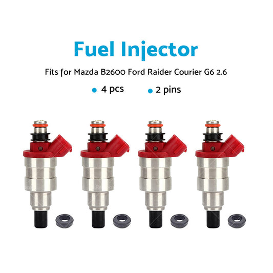 Fuel Injectors 4PCS G609-13-250 For Mazda B2600 UF Ford Raider Courier G6 2.6L