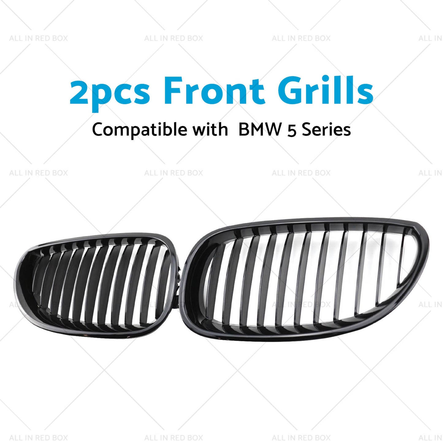 Gloss Black Front Grille Grill Suitable For BMW E60 E61 5 Series 2003-2010