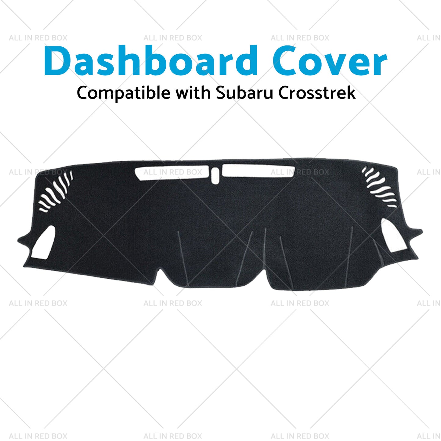 Non-Slip Dash Mat Suitable For Subaru Crosstrek 2023 2024 Dashboard Cover Black