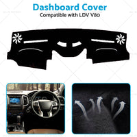 Non-Slip Dash Mat Suitable for  LDV V80 2013-2023 Dashboard Cover Black AU