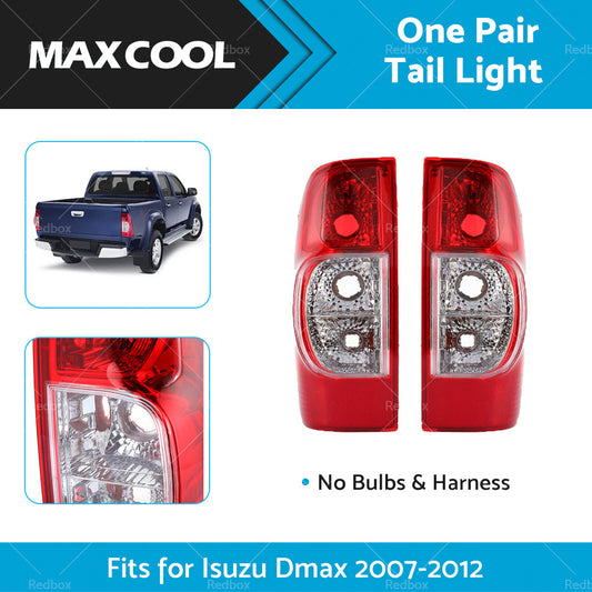 1 Pair Red Tail Light Rear Lamp Light Fits for Isuzu Dmax 2006-2012