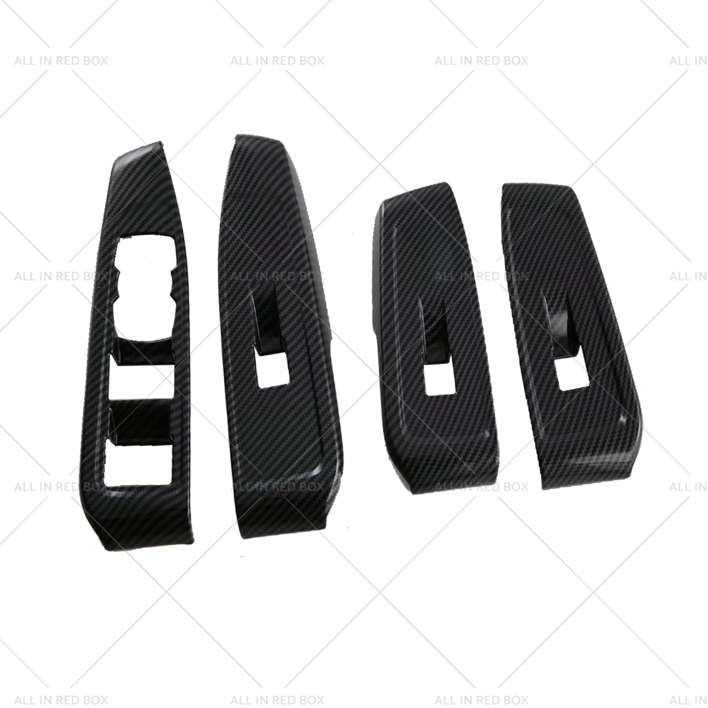 Suitable For Ford Ranger Carbon Car Window Control Panel Switch Cover 4pcs