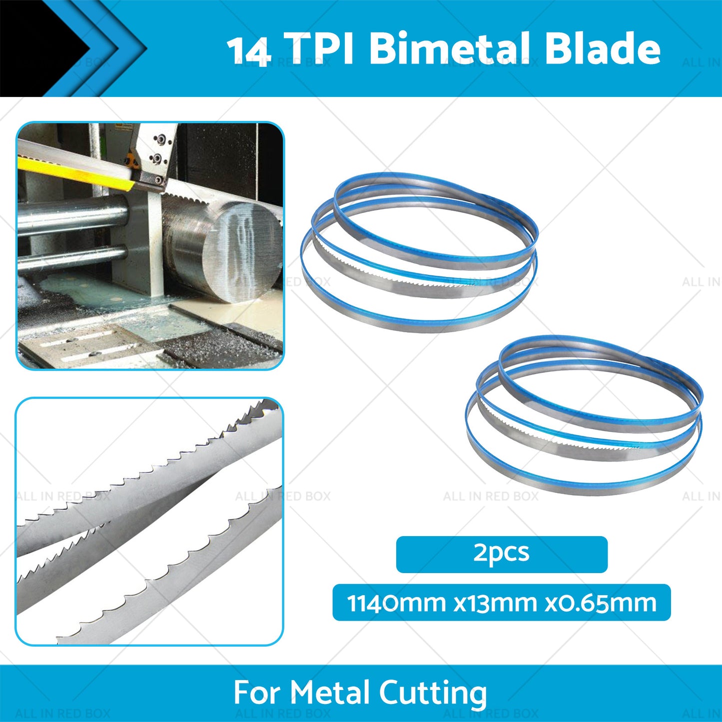 1140mm x13mm x 14 TPI FOR METAL CUTTING BI METAL BIMETAL BAND SAW BANDSAW BLADE