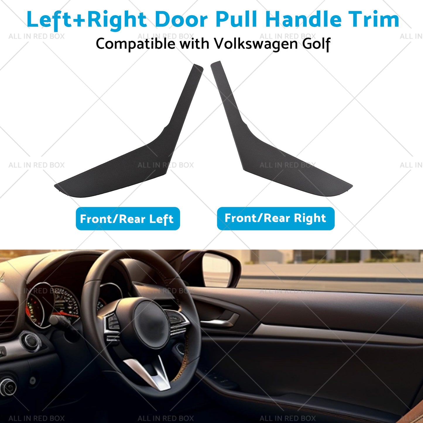 LeftRight Inner Door Trim for Pull Handle Cover Suitable For VW Golf MK6 09-13