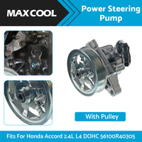 {{ Power Steering Pump w Pulley Suitable for Honda Accord 2. 4L L4 DOHC 08-12 56100R40305 }} - Buy Car Parts Online at {{ Kaka Auto Parts }}.