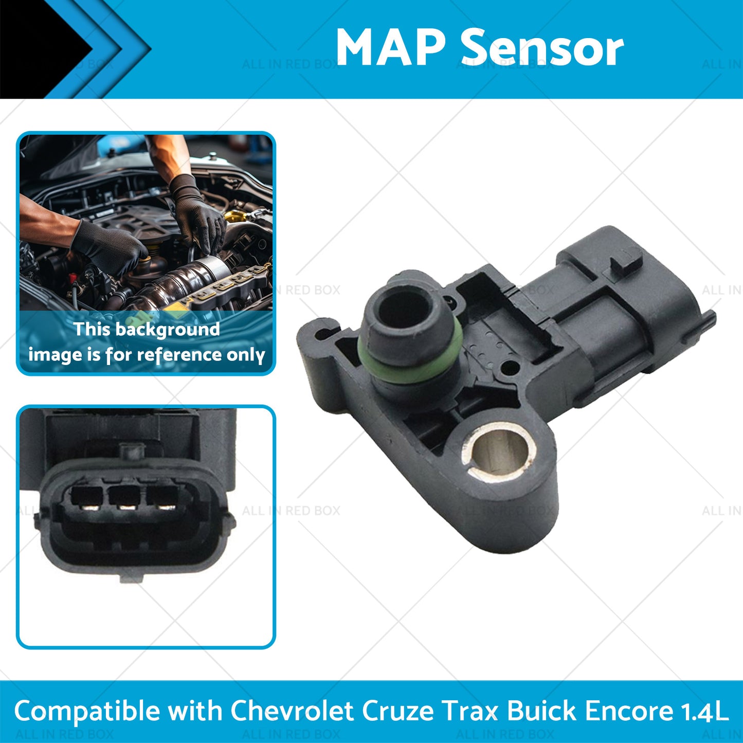 55567257 MAP Sensor Suitable for 13-20 Chevrolet Cruze Trax Buick Encore 1. 4L