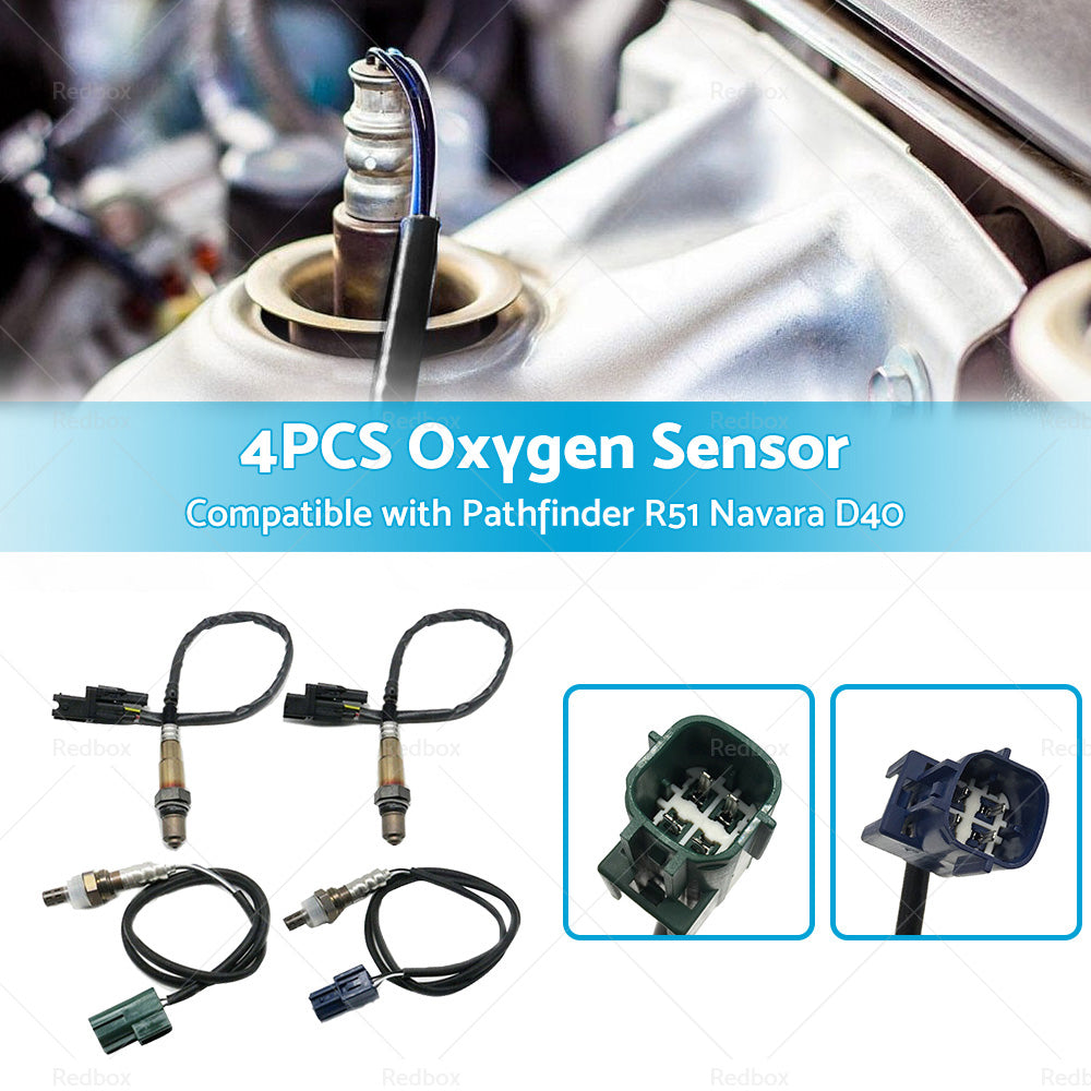 4PCS Pre-cat Post-Cat Oxygen Sensor Suitable for Nissan Pathfinder R51 VQ40DE